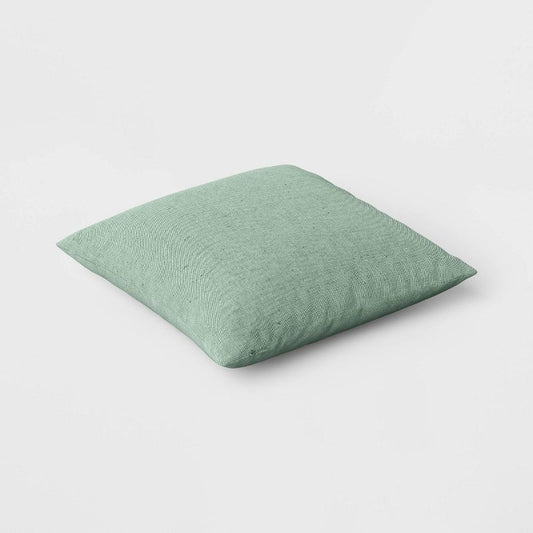 2pk Reversible Woven Cotton/polyester Square Throw Pillow Covers Green - Room Essentials™: Decorative Jacquard, Zippered, Indoor Use : Target