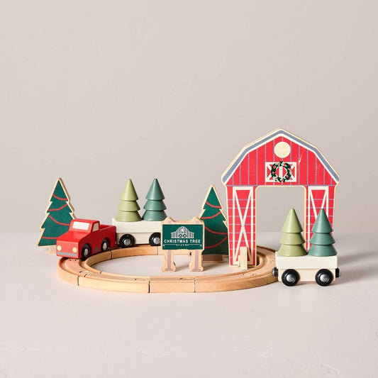 Toy Christmas Tree Farm Train Set 23pc - Hearth & Hand™ With Magnolia : Target