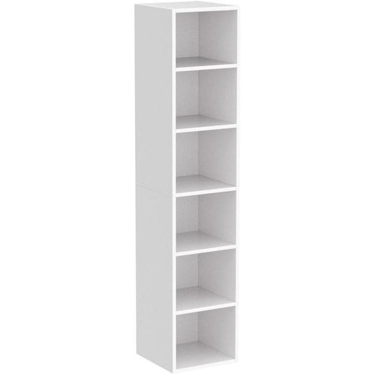 Tribesigns 70.9" Corner Bookshelf, 6-tier Narrow Bookcase, Modern Cube Display Shelves For Home Office, White : Target