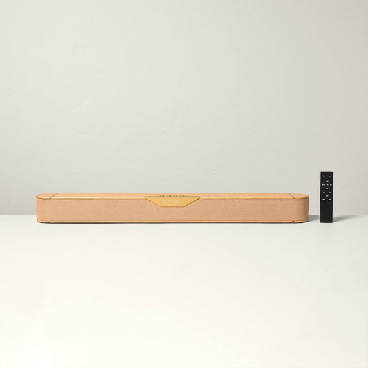 32" Wood & Brass Finish Dolby Digital Soundbar - Hearth & Hand with Magnolia