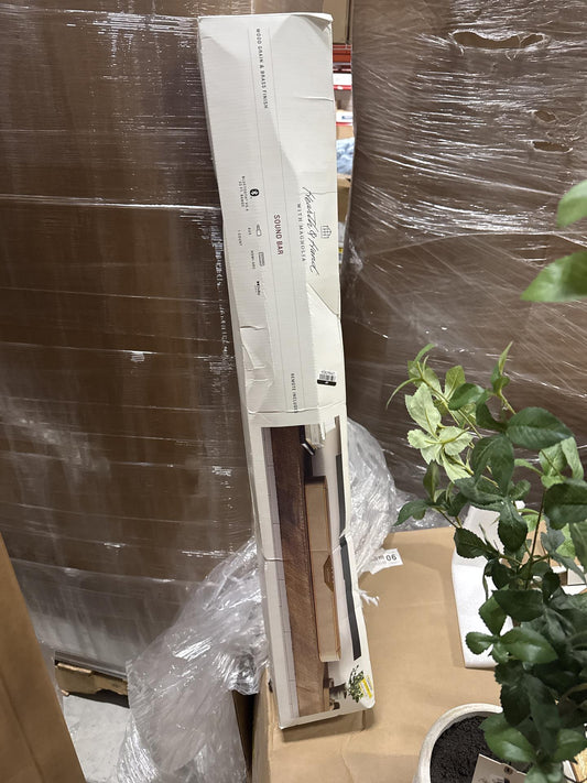 32" Wood & Brass Finish Dolby Digital Soundbar - Hearth & Hand with Magnolia