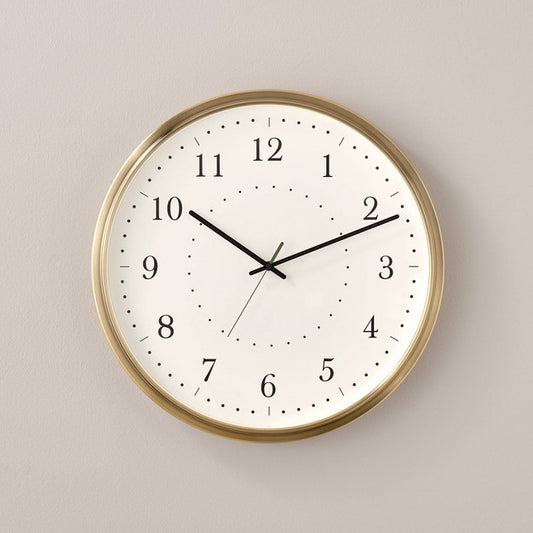 20" Brass Analog Circular Wall Clock - Hearth & Hand with Magnolia
