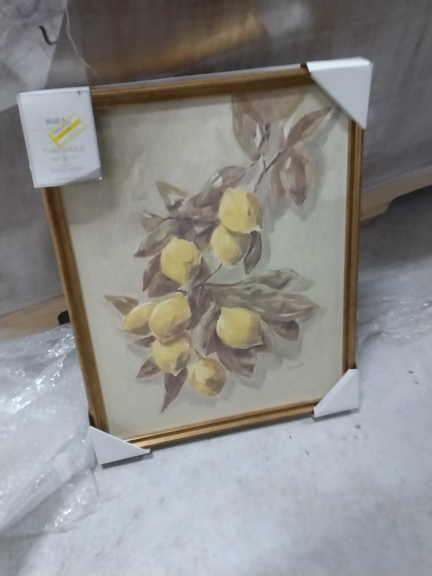 16"x20" Lemons Vintage Framed Wall Art - Threshold designed with Studio McGee