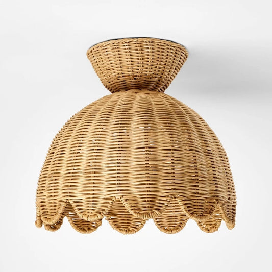 Woven Flush Mount Ceiling Light - Threshold designed with Studio McGee