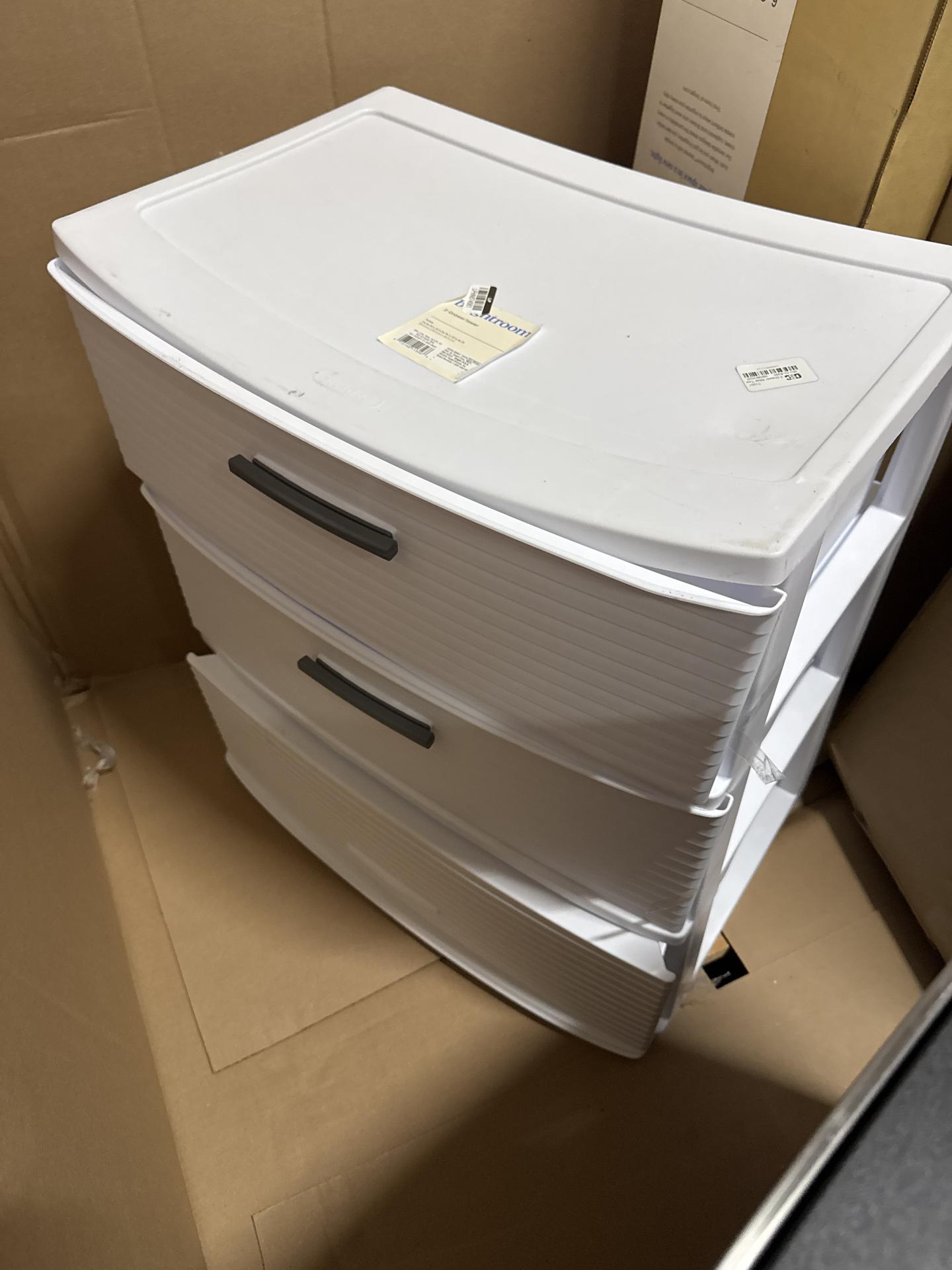 3 Drawer Wide Tower White - Brightroom