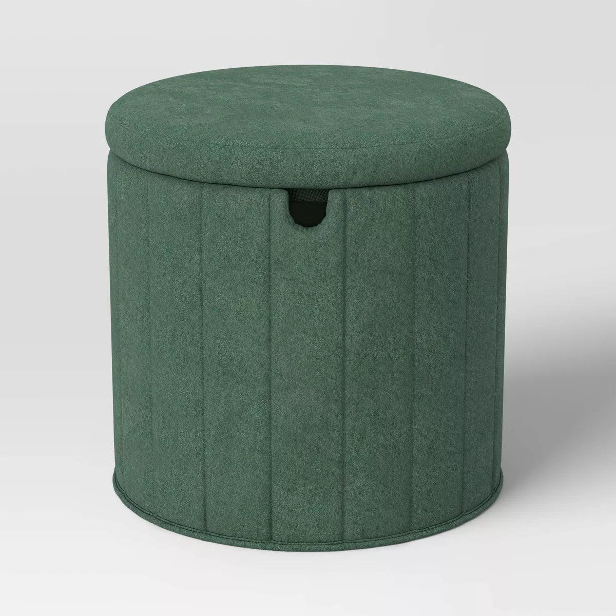 Folding Round Storage Ottoman Green - Room Essentials