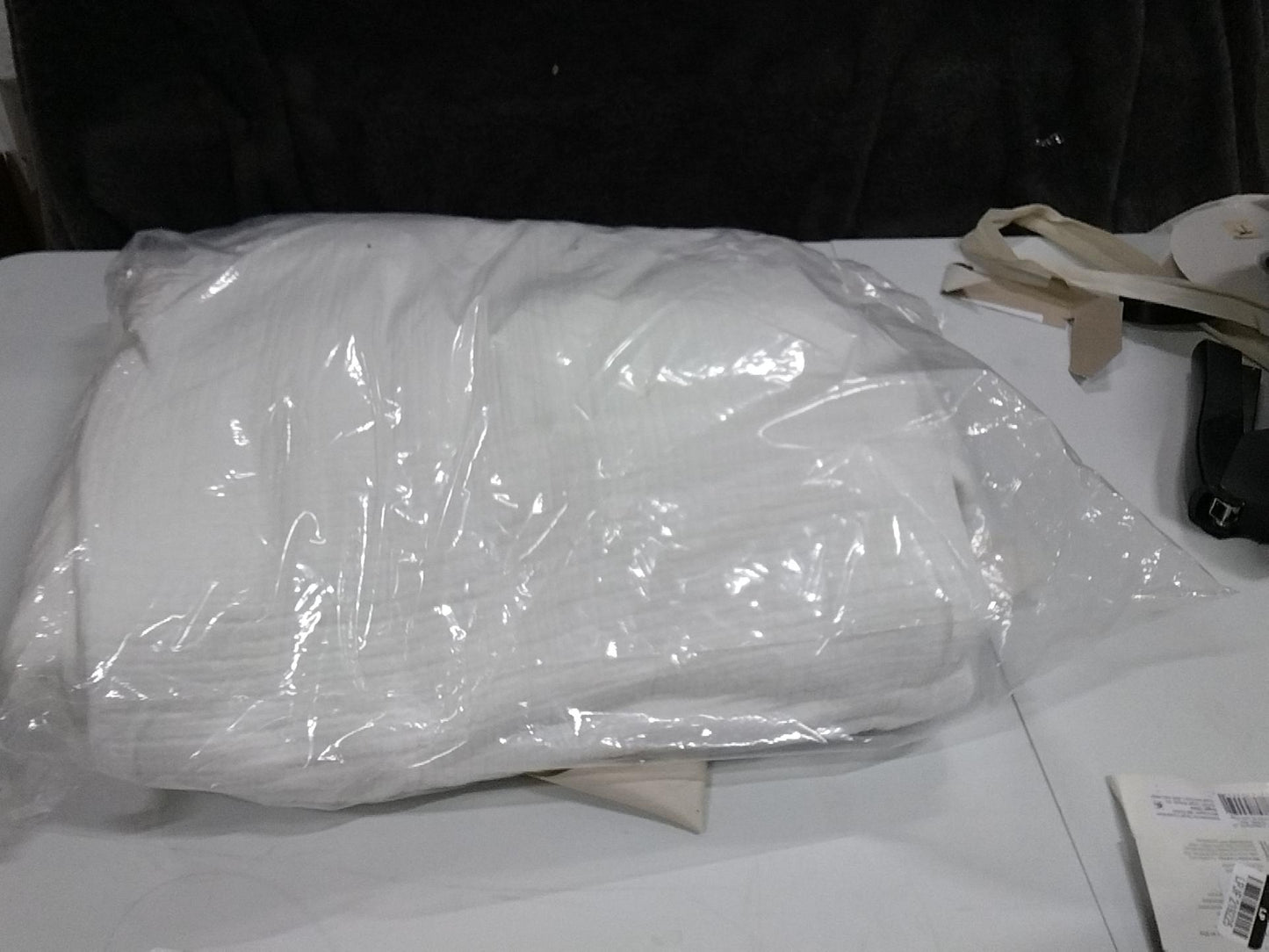 Full/Queen Rayon from Bamboo Matelasse Blanket White - Casaluna