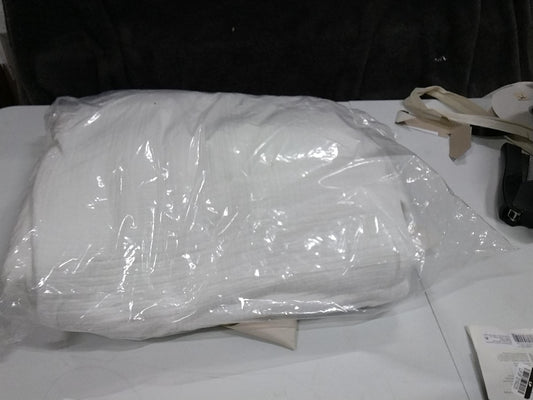 Full/Queen Rayon from Bamboo Matelasse Blanket White - Casaluna