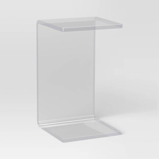 Acrylic C Shaped Side Table Clear - Room Essentials