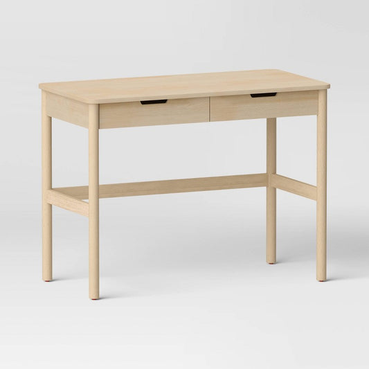 Scandi Desk with Drawers Natural - Room Essentials