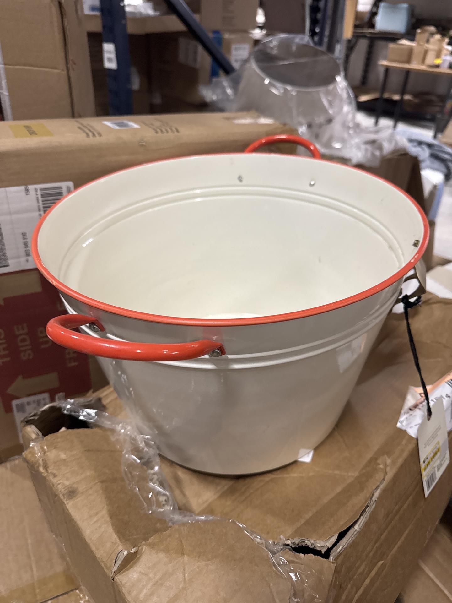 12.9L Beverage Tub Stand Cream - Hearth & Hand with Magnolia