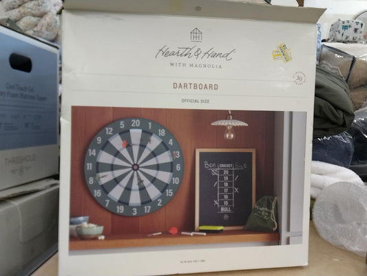 14" Dart Board Set - Hearth & Hand with Magnolia (Please be advised that sets may be missing pieces or otherwise incomplete.)