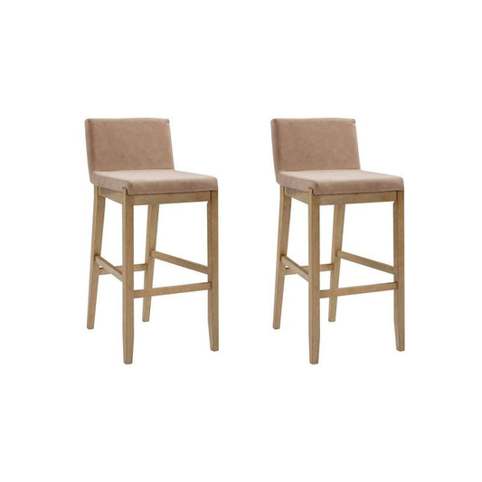 Nathan James Set Of 2 Gracie Barstool Light Brown : Target