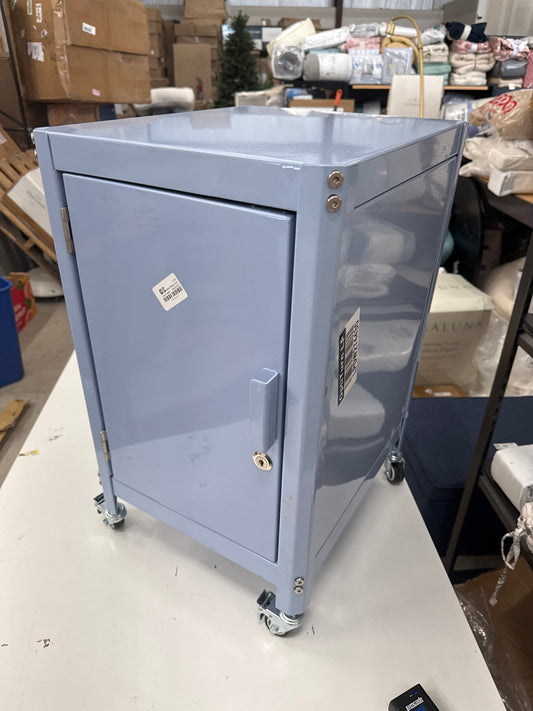 Metal Rolling Dorm Locker Cabinet Blue - Room Essentials Fully Assembled