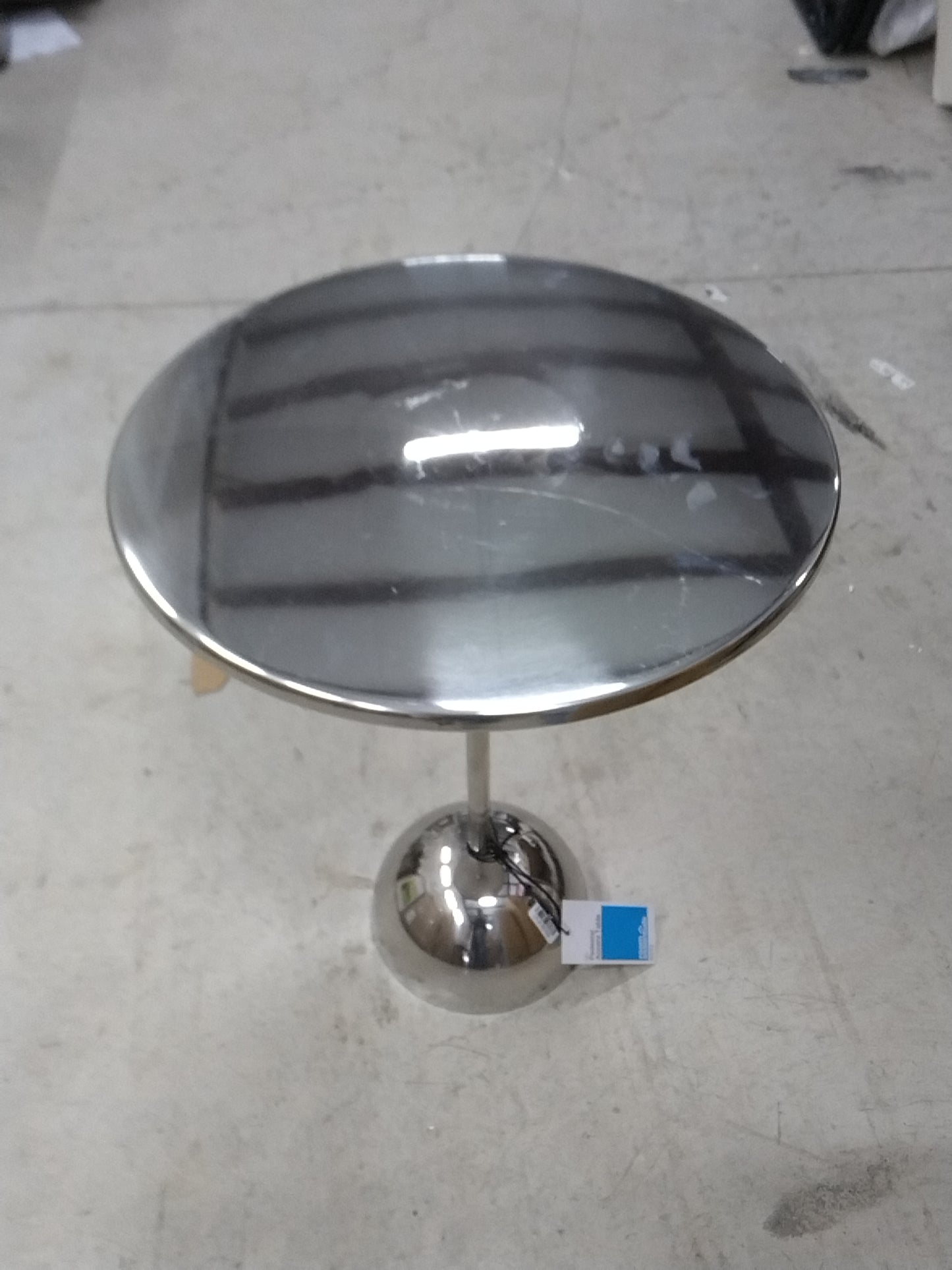 Pedestal Table Chrome - Room Essentials Fully Assembled