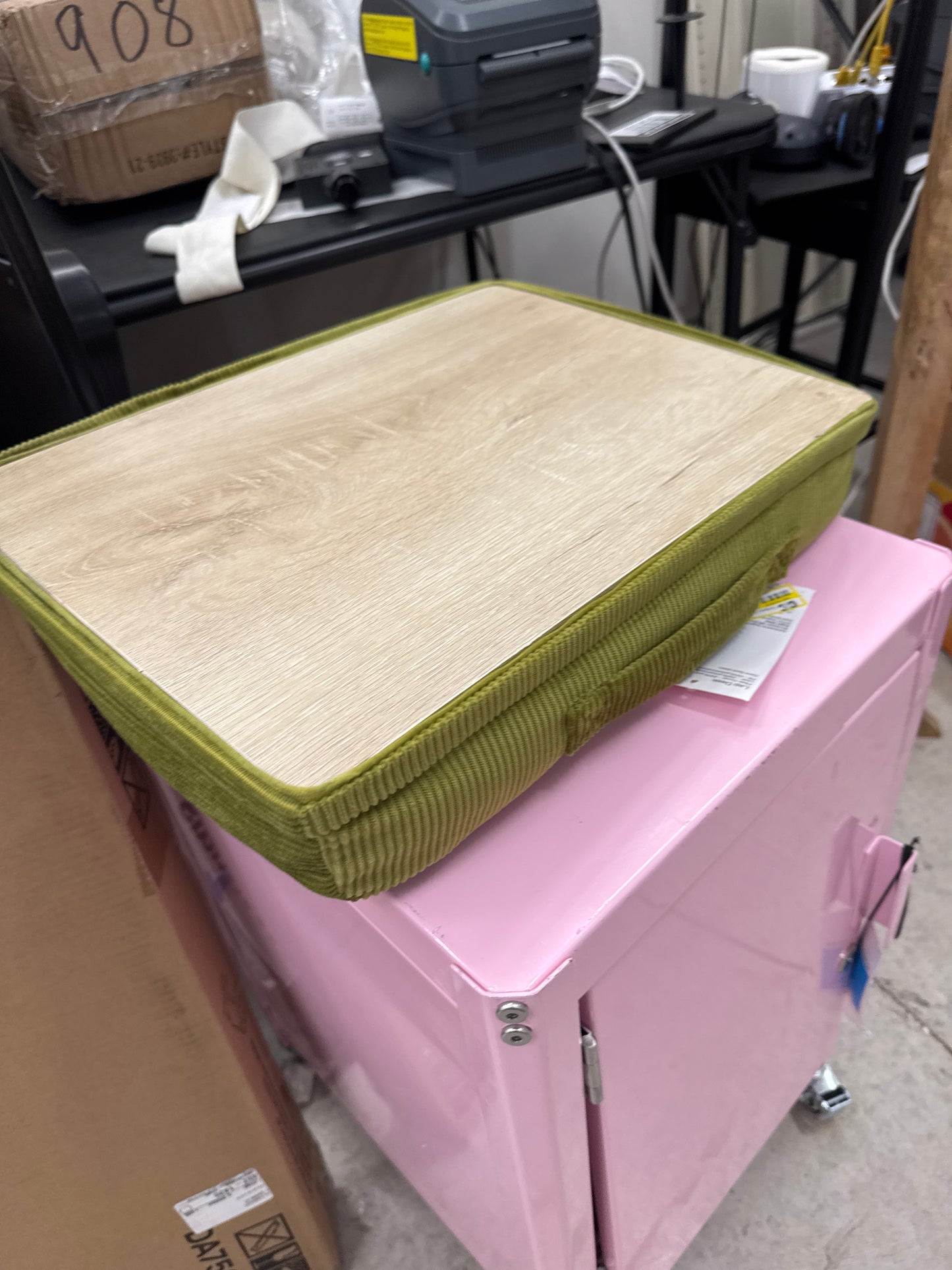 Corduroy Dorm Lap Desk Green - Room Essentials