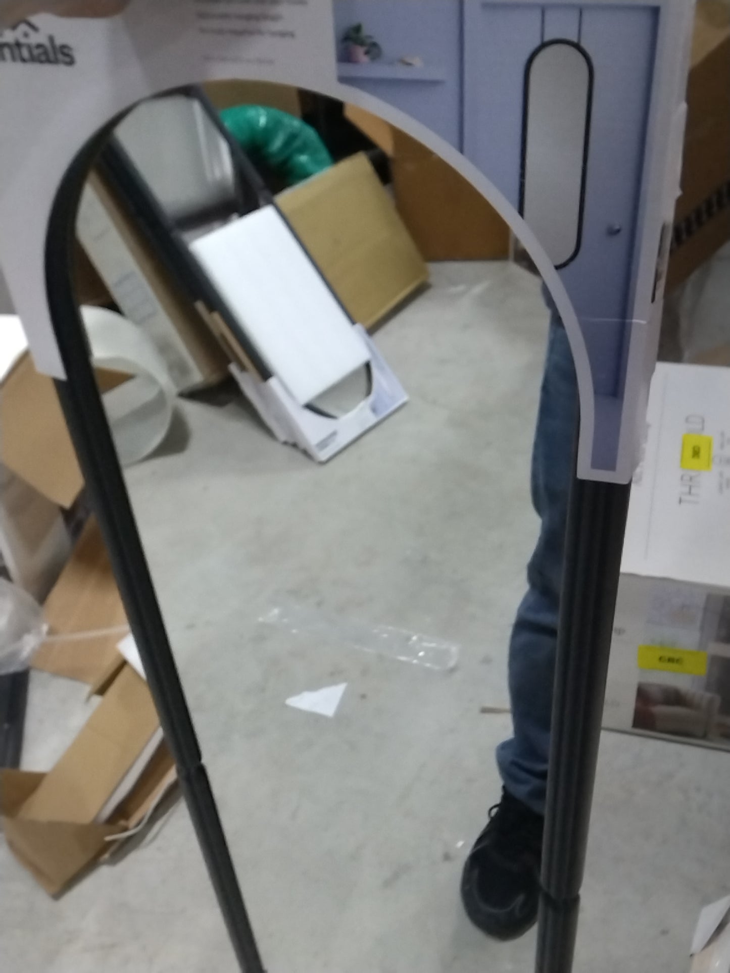 Wavy Over The Door Mirror White - Room Essentials