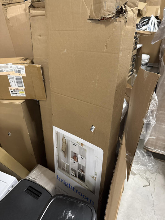 11" 8 Cube Book Shelf White - Brightroom