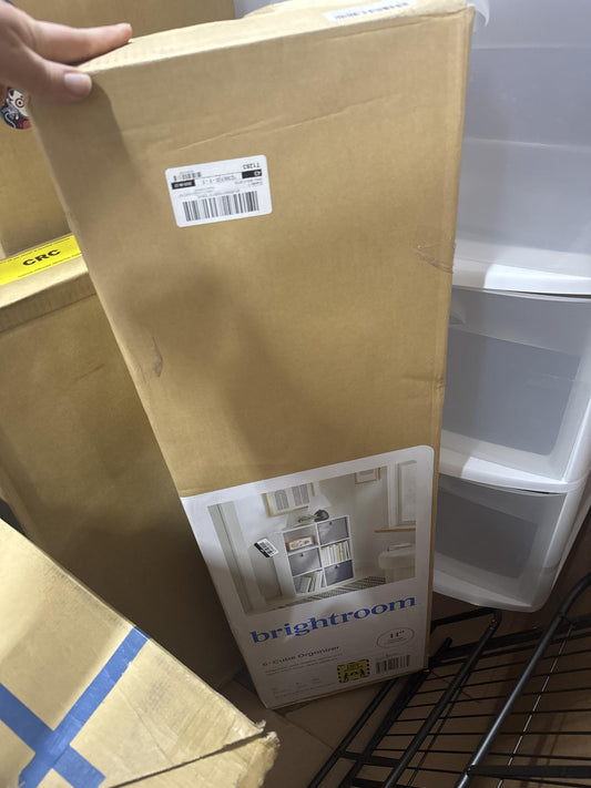 11" 6 Cube Book Shelf White - Brightroom