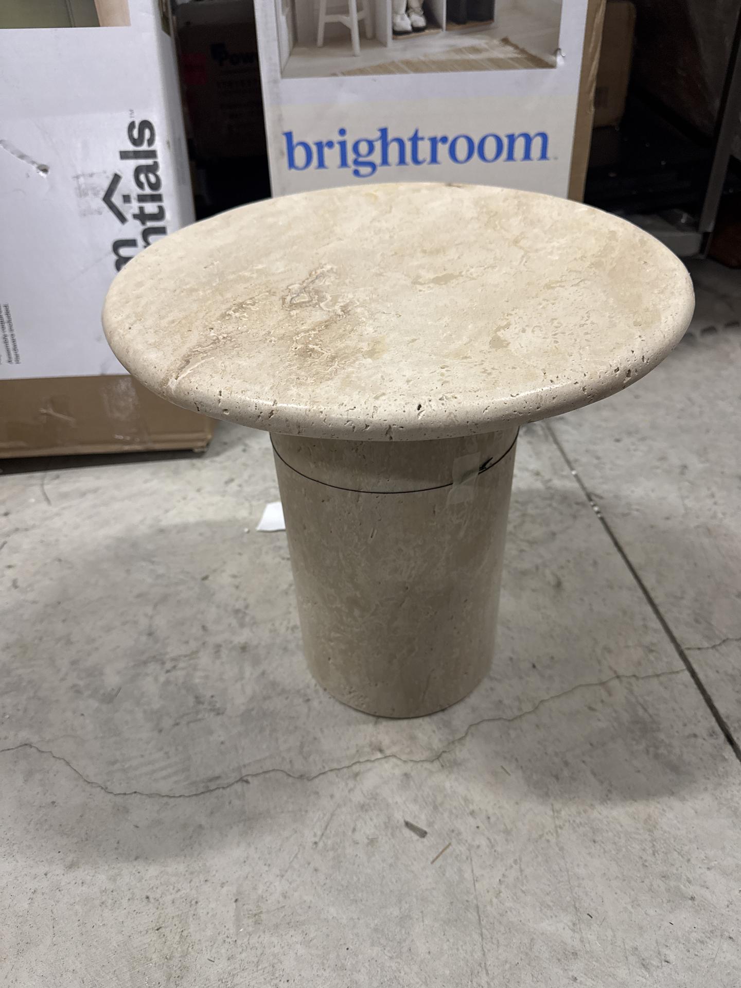 Large Round Travertine Accent Table - Hearth & Hand with Magnolia