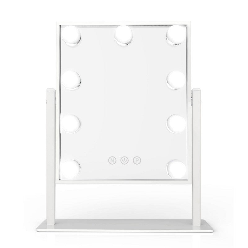 FUN DAY 12.135" x 14.75" 9-LED Bathroom Vanity Mirror White