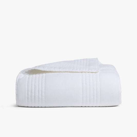 King/California King Relaxed Linen Quilt White - Parachute for Target