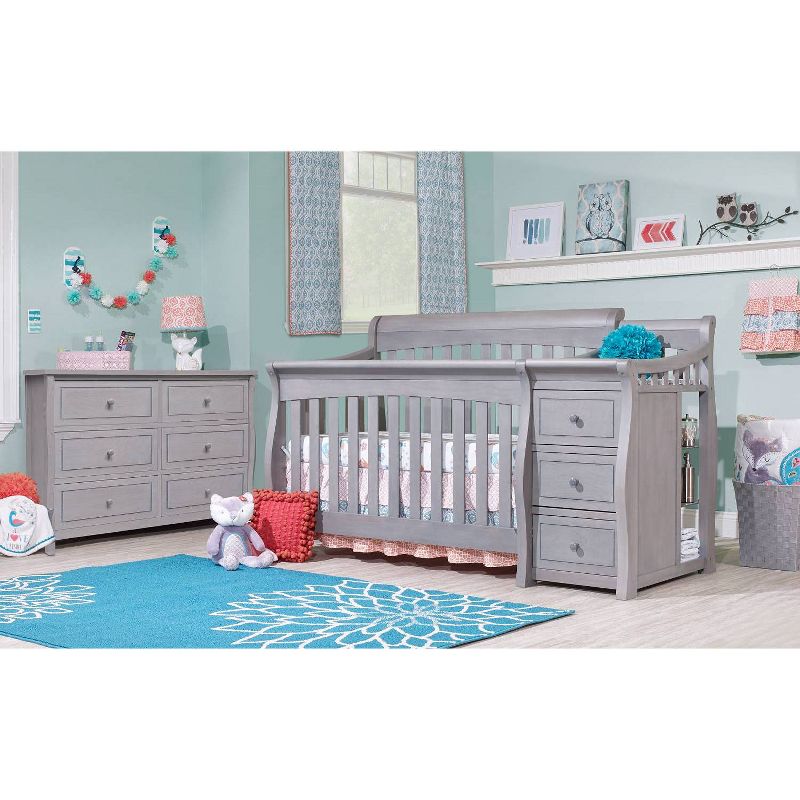 Sorelle Princeton Elite Crib & Changer Weathered Gray : Target