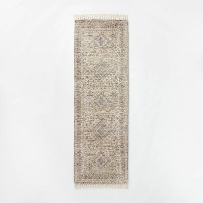 3'x5' Pine Brook Diamond Persian Style Rug Gray - Threshold designed with Studio McGee
