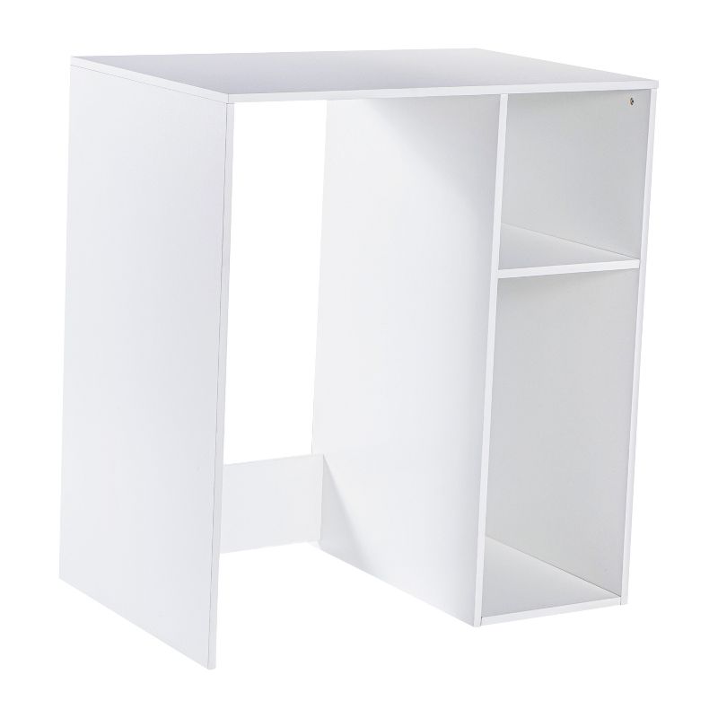 Flash Furniture Lotus Mini Fridge Bookshelf Storage Station Organizer With Cubbies In White : Target