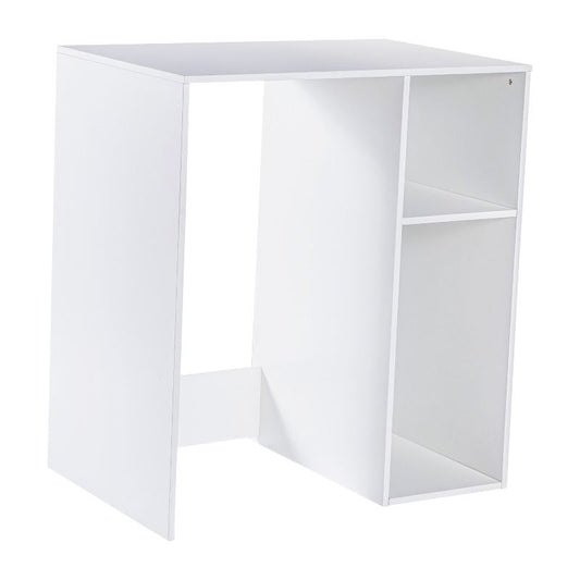 Flash Furniture Lotus Mini Fridge Bookshelf Storage Station Organizer With Cubbies In White : Target