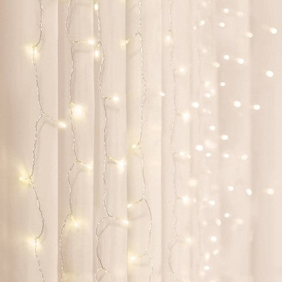 5' x 3.5' LED Curtain String Light Mystical Pink Ombre - West & Arrow: Indoor Twinkling & Chasing Effects, Battery Operated