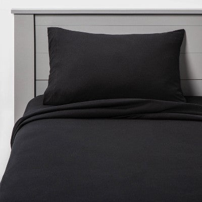 Twin Solid Jersey Sheet Set Pink - Room Essentials