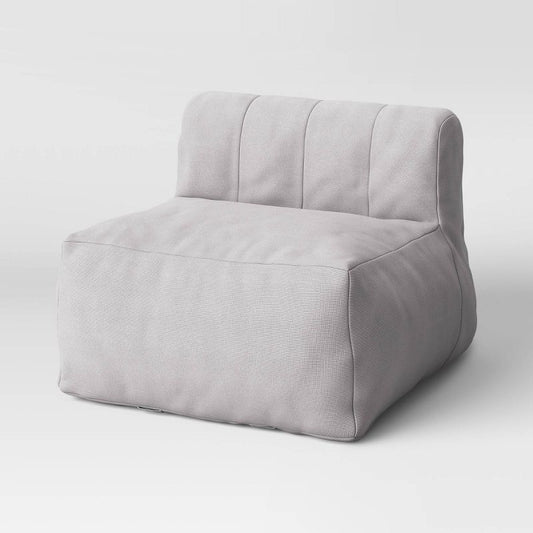 Modular Bean Bag Section Sofa Armless Gray - Room Essentials™ : Target