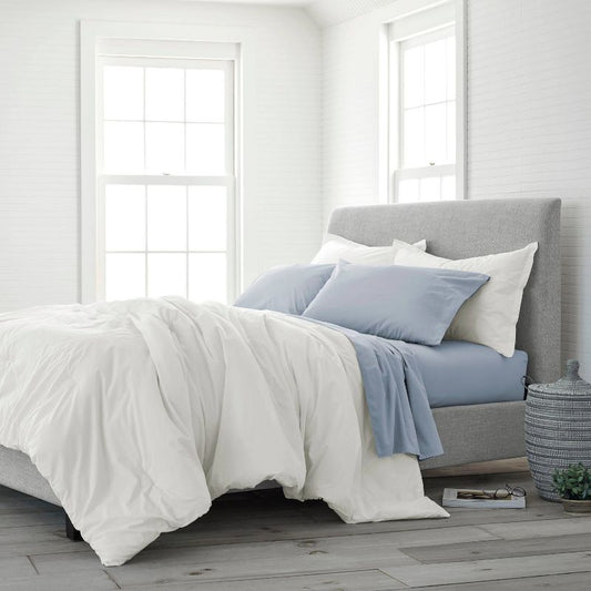 Twin 2pc Comfort Wash Comforter Set Soft White - Ecopure : Target