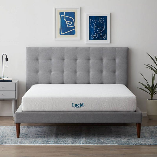 Lucid Essence 8" Surecool Gel Memory Foam Mattress With Antimicrobial Technology - Queen : Target