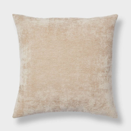 Oversized Chenille Square Throw Pillow Neutral - Threshold