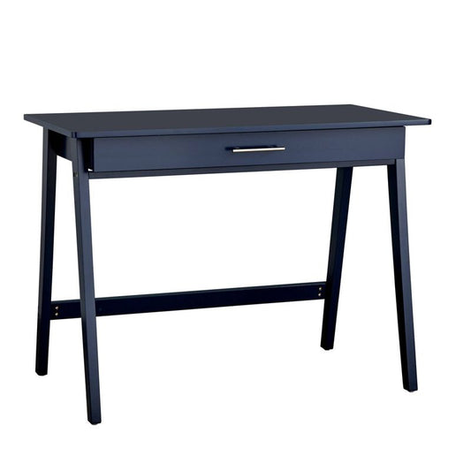Rollins Writing Desk Blue - Buylateral: Compact Mdf & Pine Wood Frame, Laminated Surface, 30.25" Height : Target