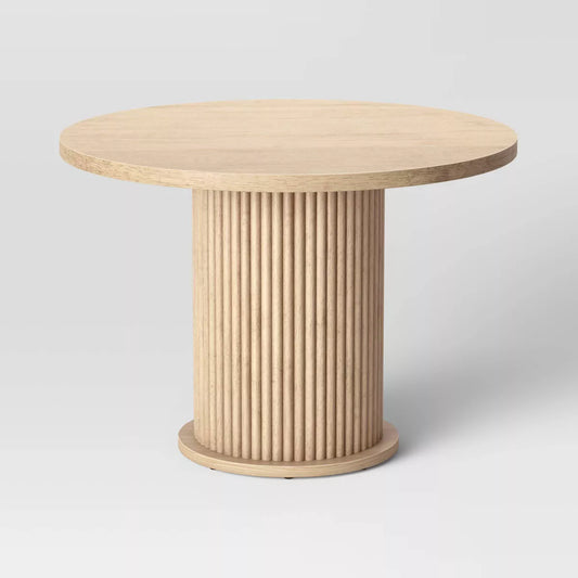 Trumbull Round Pedestal Dining Table with Fluted Base - Threshold™: 42" Diameter,