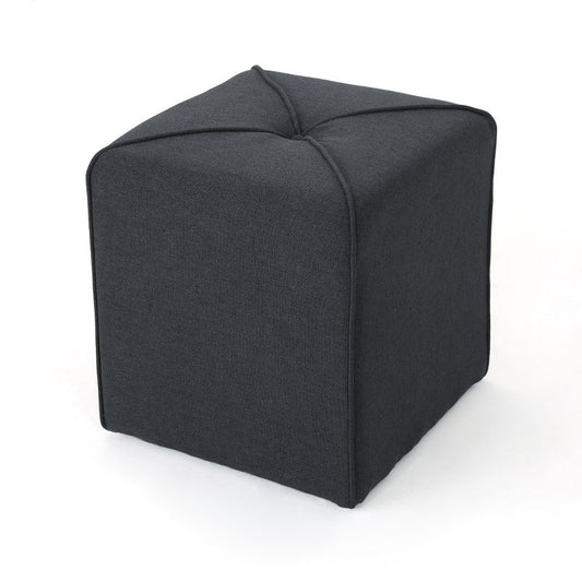 Kenyon Square Ottoman Dark Charcoal - Christopher Knight Home: Upholstered Footrest, No Assembly Required : Target
