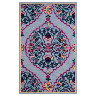 5'X8' Medallion Tufted Area Rug Blue - Safavieh