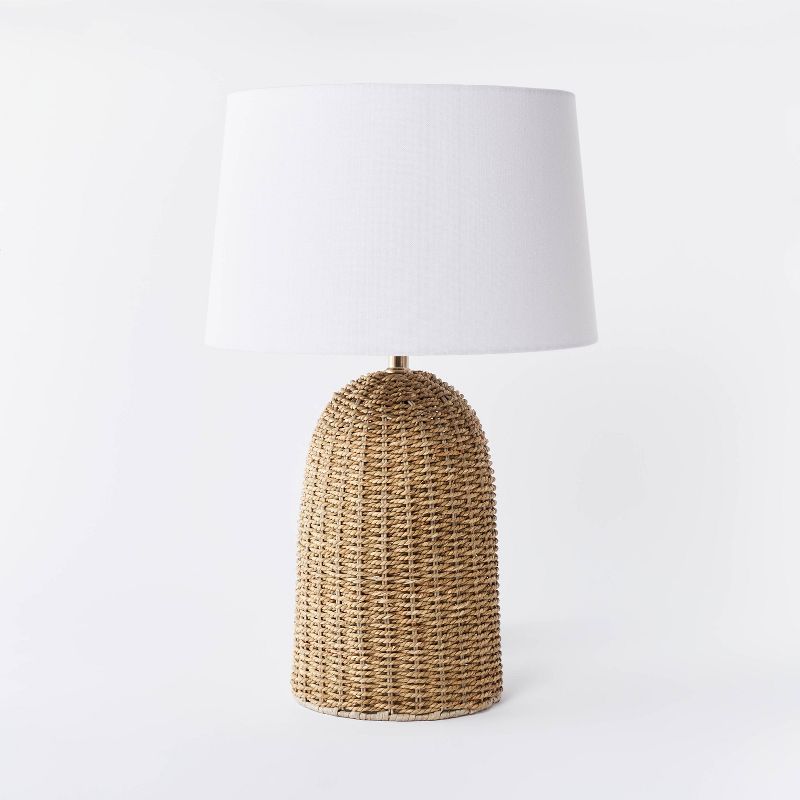 Large Seagrass Table Lamp (Includes LED Light Bulb) Natural - Threshold designed with Studio McGee