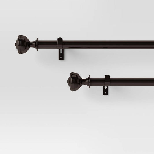 66"-120" Knob Curtain Rod Oil Rubbed Bronze - Threshold™ : Target