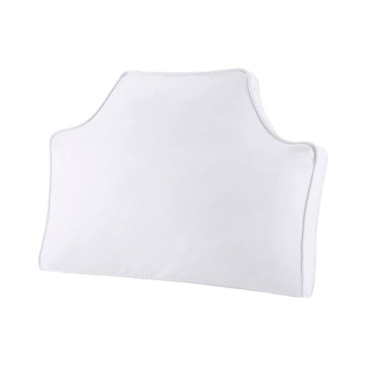 26"x34" Oversized Headboard Cotton And Canvas Lumbar Throw Pillow White - Intelligent Design: King Size, Removable Cover, Medium Fill : Target