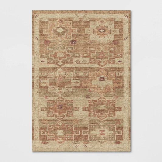 5'x7' Caravan Geometric Woven Runner Tan - Threshold
