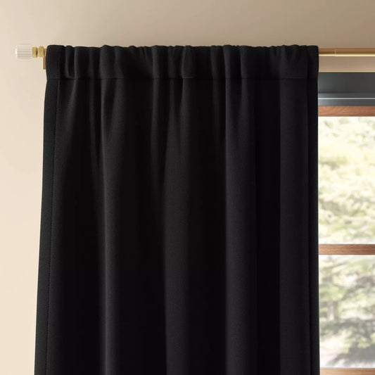 50"x84" Blackout Henna Window Curtain Panel Black - Threshold™
