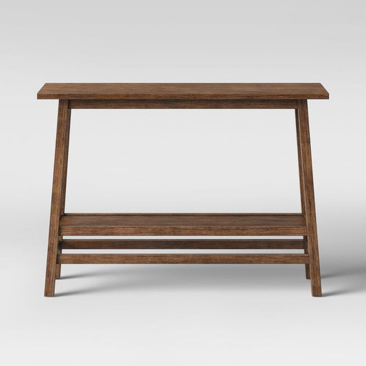 Haverhill Wood Console Table Weathered Brown - Threshold™ : Target