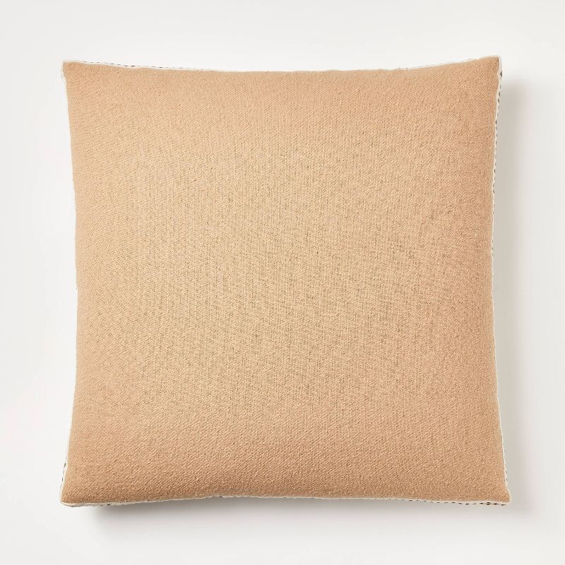 Oversized Woven Striped Square Throw Pillow Beige - Threshold™ Designed With Studio Mcgee : Target