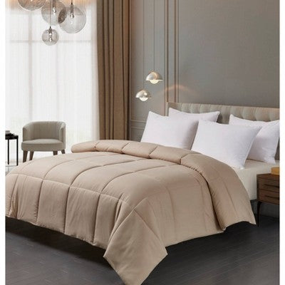 Microfiber Down Alternative Comforter (Full/Queen) White