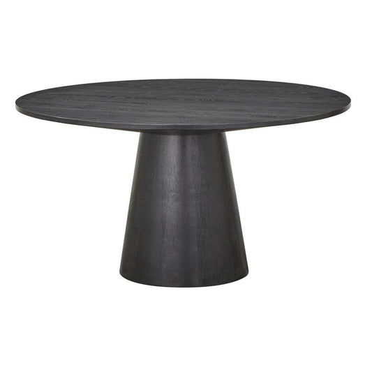 North Bay Round Dining Table Black - Buylateral: Modern Pedestal Base, Seats 6, Mdf Construction : Target