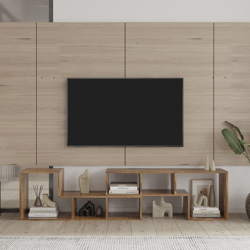 Tv Stand, L Shaped Tv Stand With Open Shelves Console Table, Entertainment Center Tv Console, Double L-shaped Tv Stand For Living Room : Target